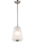 Lune 1-Light Pendant Brushed Nickel