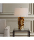 Bassa Brown Cream Glazed Table Lamp