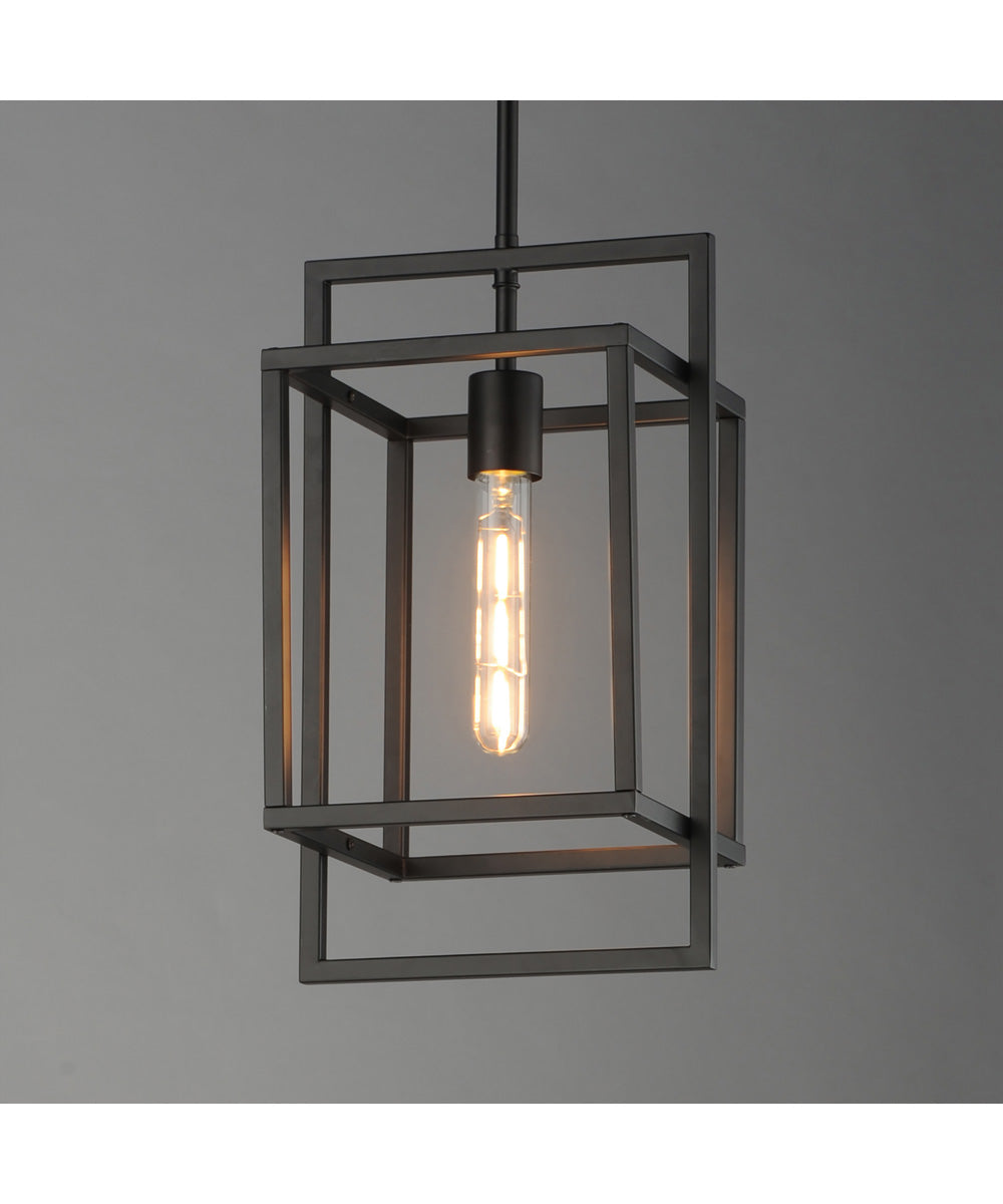 Gridline Single Pendant Black