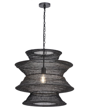 Krabi Large 1-Light Pendant Black