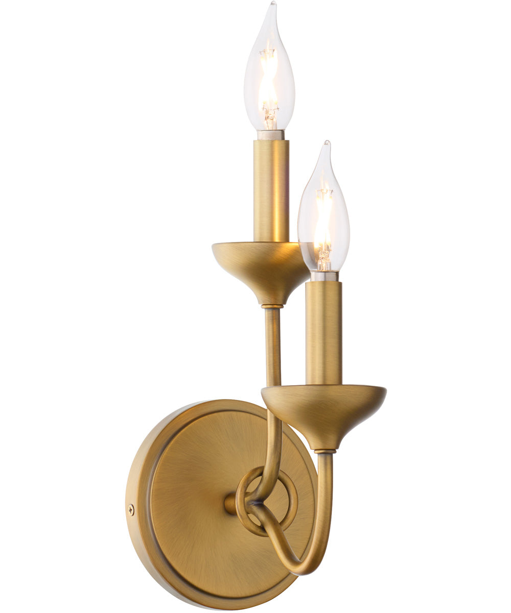 Livingston Wall Mount Light Fixture Brushed Brass