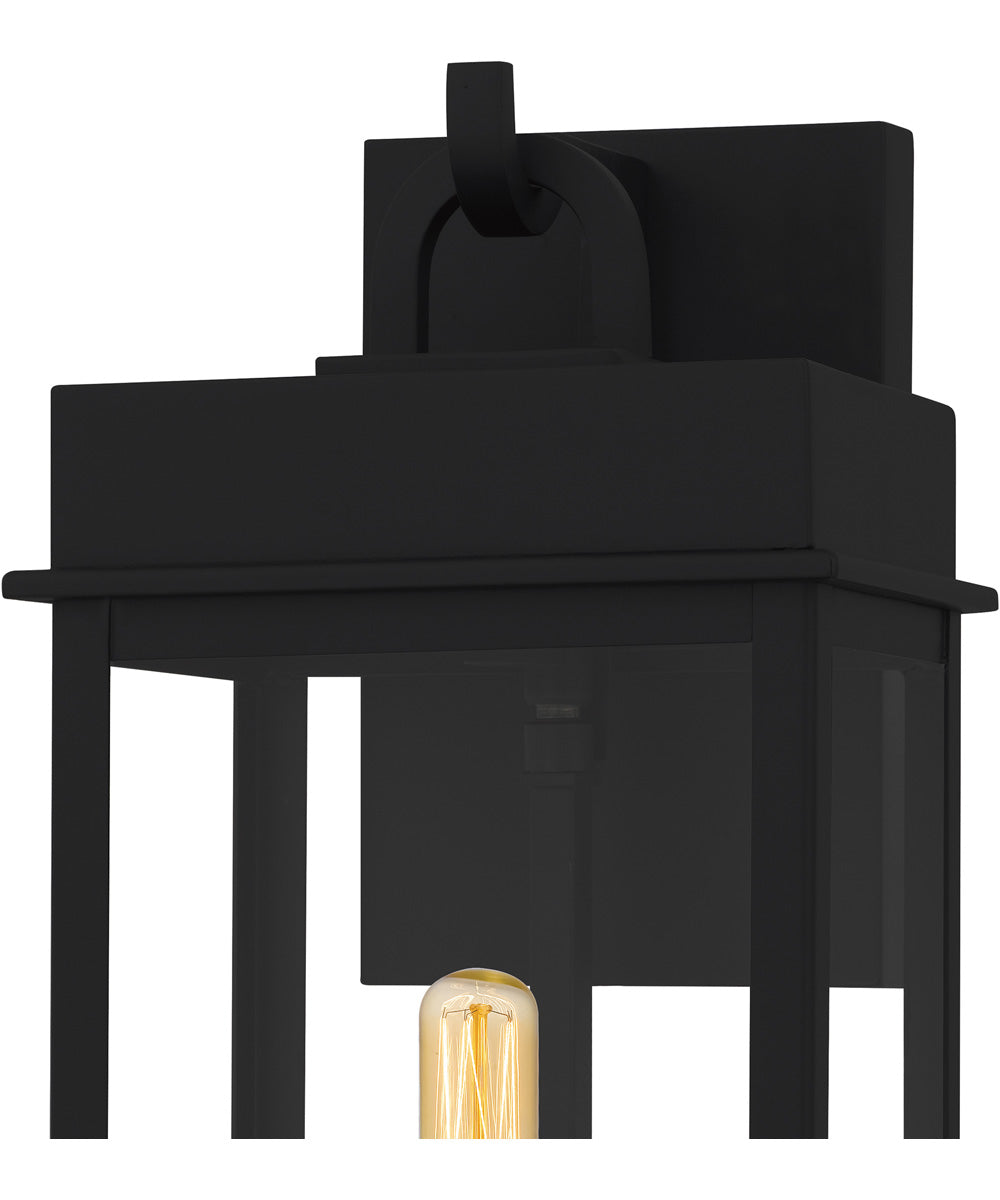Carmen Small 1-light Outdoor Wall Light  Coastal Armour Aluminum Matte Black