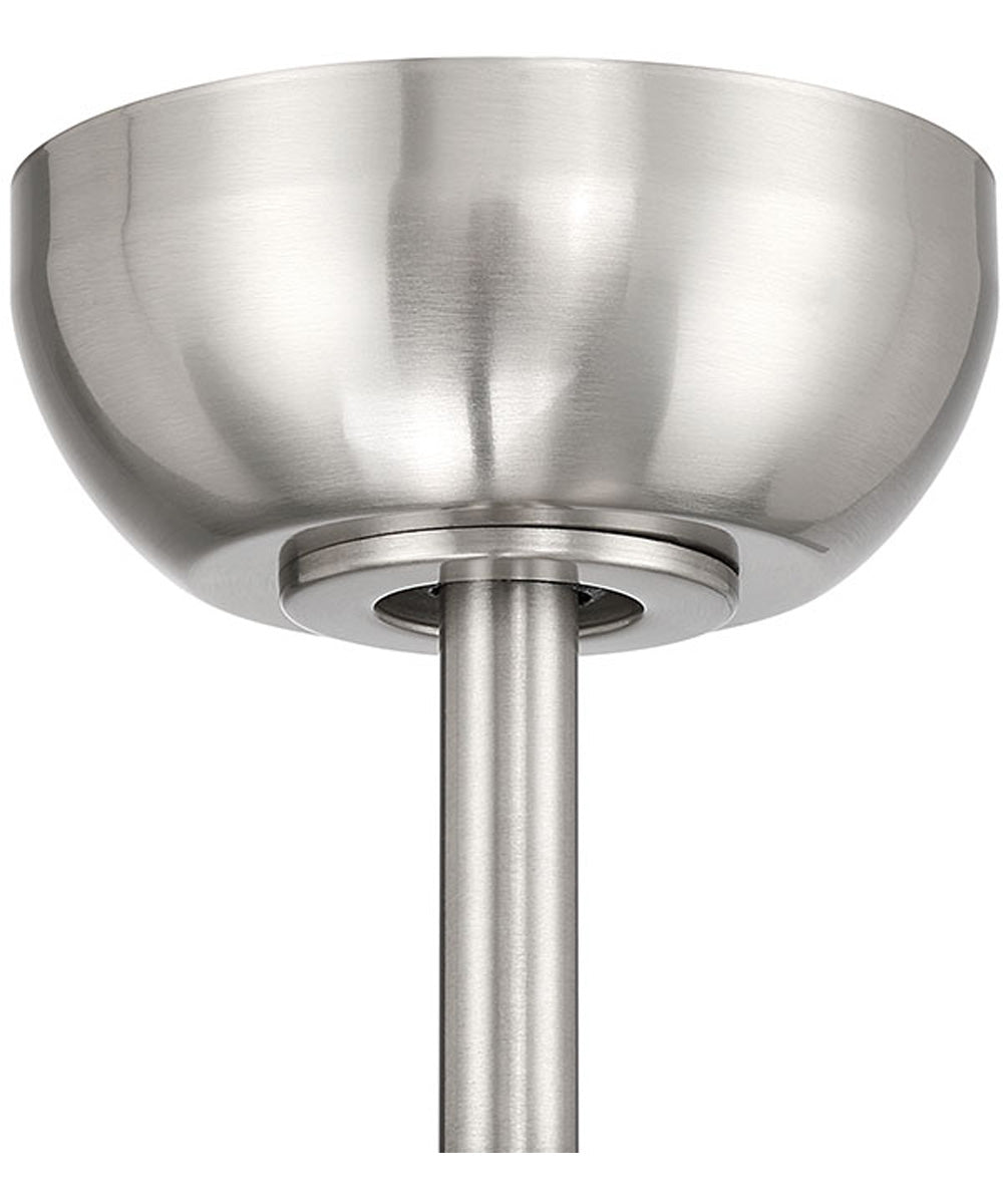 Cozy 52" 3-Blade Ceiling Fan 1-Light Fan Brushed Polished Nickel
