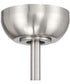 Cozy 52" 3-Blade Ceiling Fan 1-Light Fan Brushed Polished Nickel