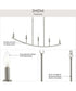 Jheni 5-Light Linear Chandelier Brushed Nickel