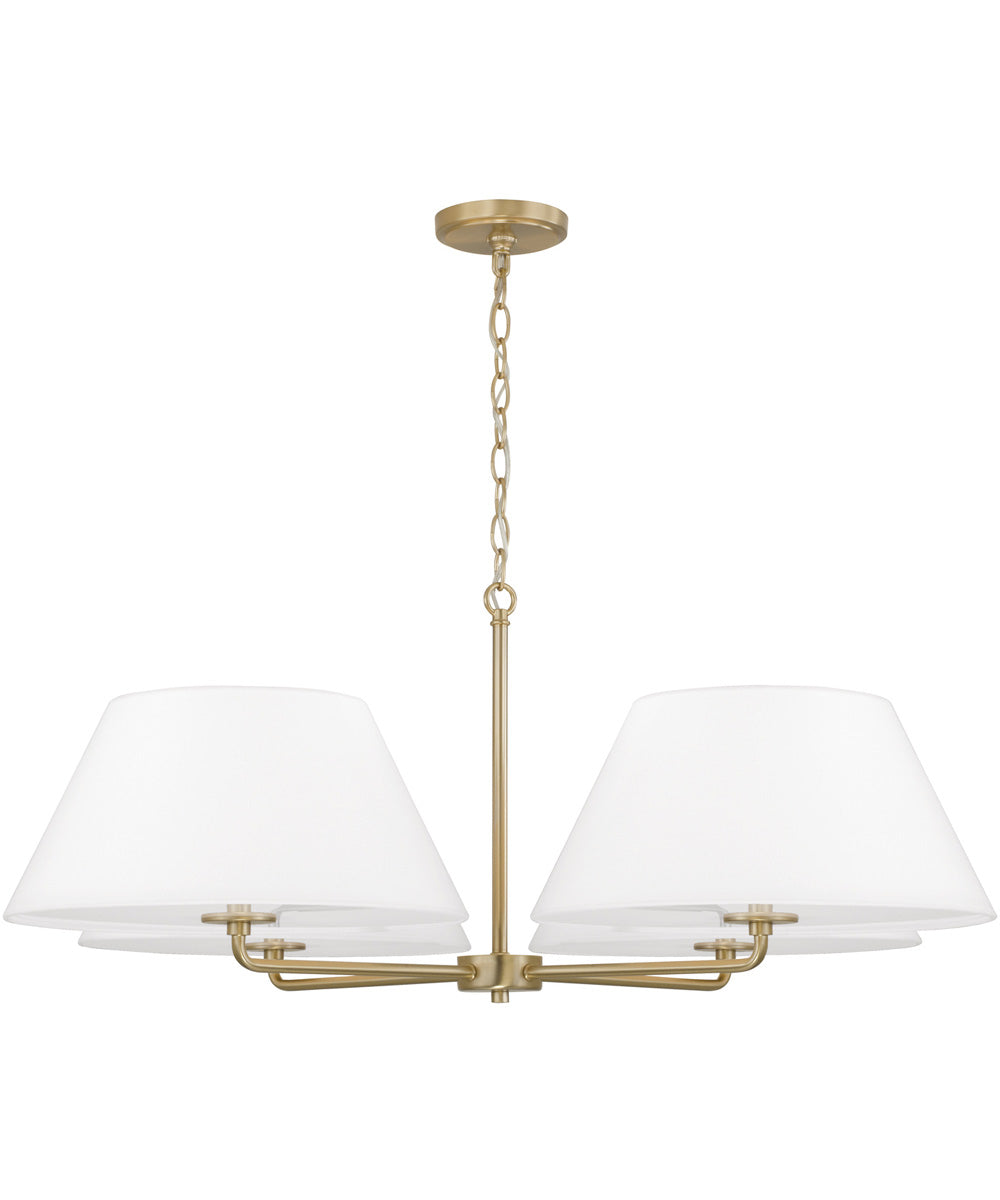 Parson 4-Light Chandelier Matte Brass