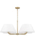 Parson 4-Light Chandelier Matte Brass