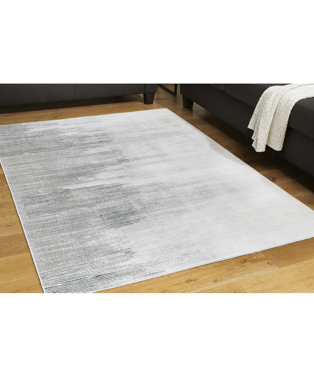 Milset Washable Medium Rug Black/White/Gray