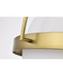 Lakeshore 1-Light Close-to-Ceiling Natural Brass