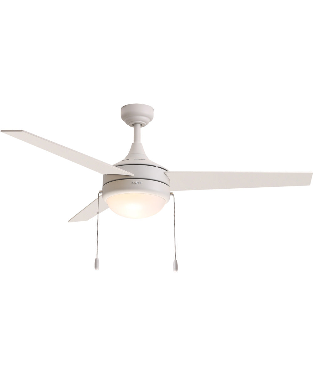 Trio Pull 52 inch 3-Blade Fan w Pull Chain Matte White