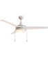 Trio Pull 52 inch 3-Blade Fan w Pull Chain Matte White