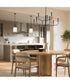 Reines 1-Light Pendant with Opal Glass Shade Matte Black