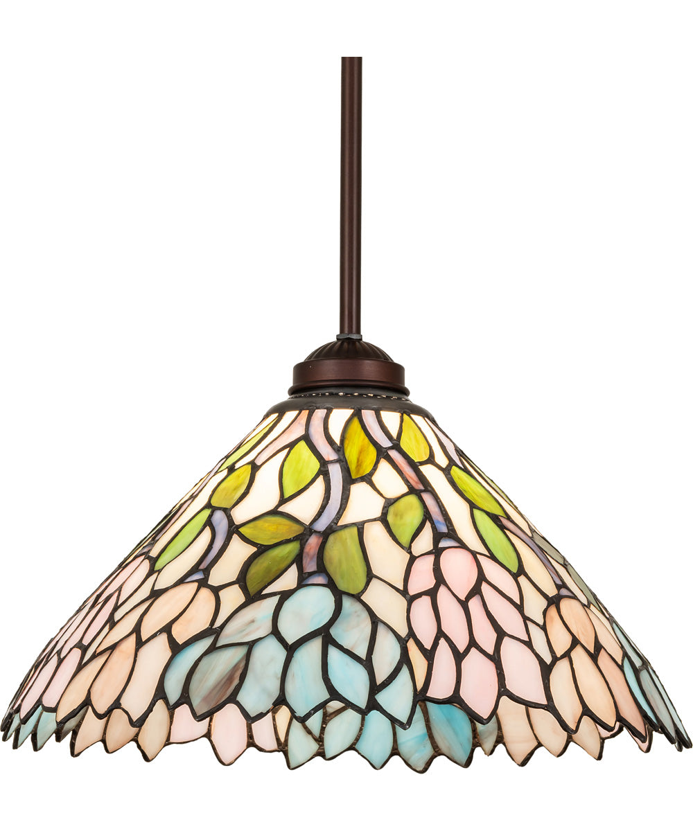 14" Wide Wisteria Pendant