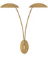 Glenn 2-Light Large Two Light Sconce in Heritage Brass