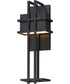 Prairie 17 inch LED Outdoor Wall Sconce Black