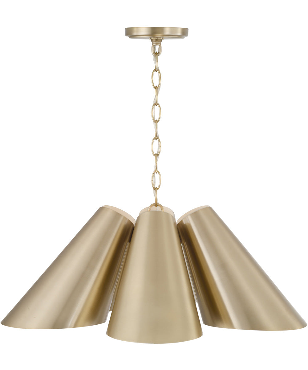 Leo 6-Light Pendant Matte Brass