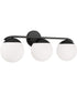 Oliver 3-Light Vanity Matte Black