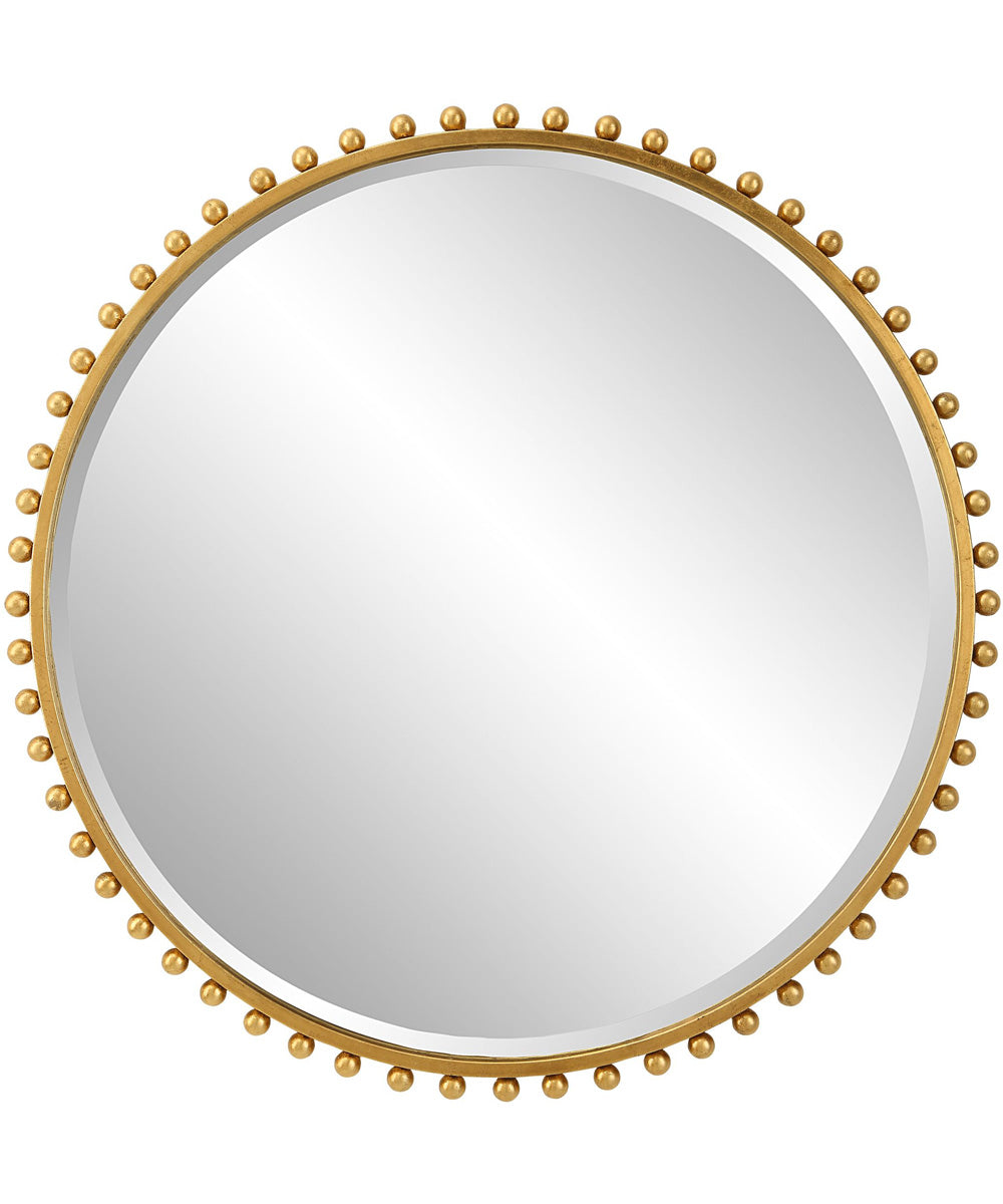 Taza Gold Round Mirror