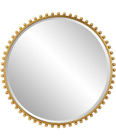Taza Gold Round Mirror