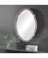 24x34" Wall Mirror Natural Wood-Effect with Light Ivory