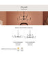 Pilar Two-Tier 9-Light Chandelier Matte Black