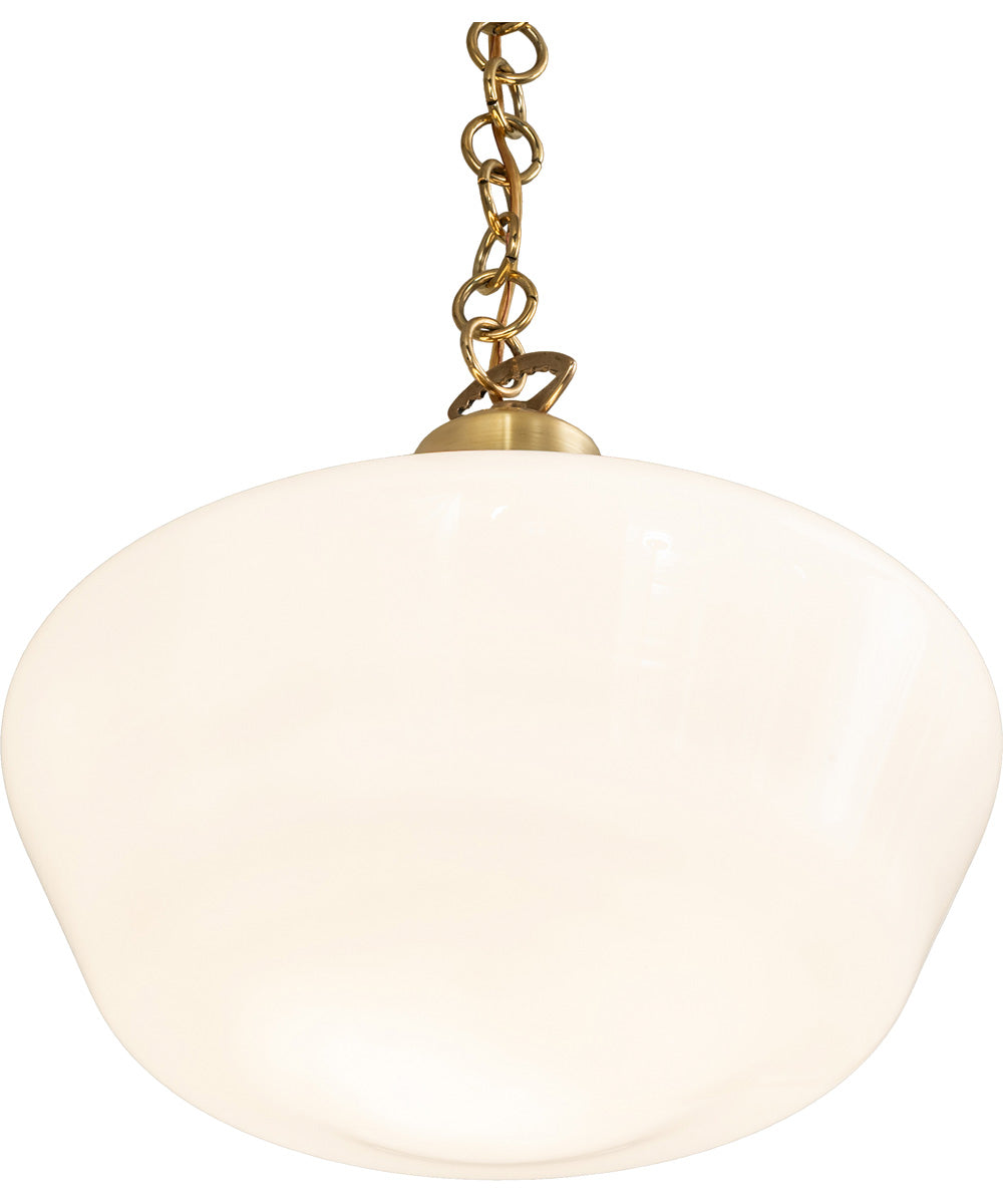 16" Wide Revival Schoolhouse Traditional Globe Pendant