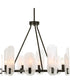 Ellipse 10 Light Dark Bronze Chandelier