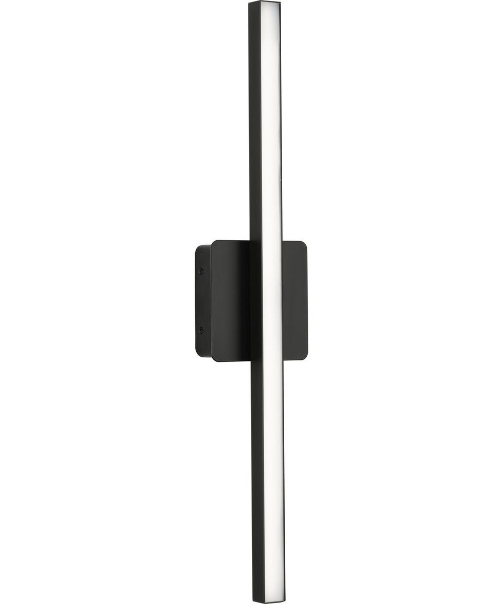 Phase 4 24 in. Medium Modern Integrated 3CCT Integrated LED Linear Vanity Light Matte Black