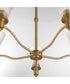 Lawton 5-light Chandelier Brushed Brass