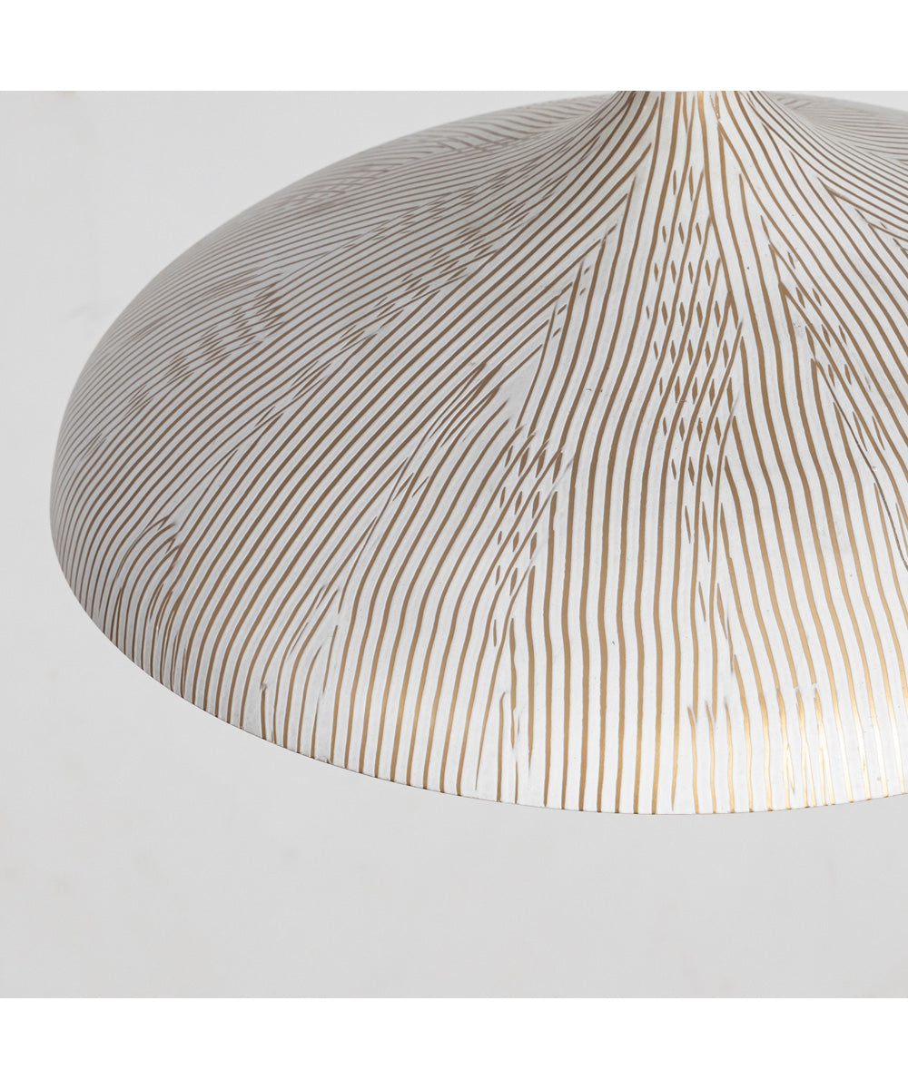 Fleur Flush Mount White/Gold