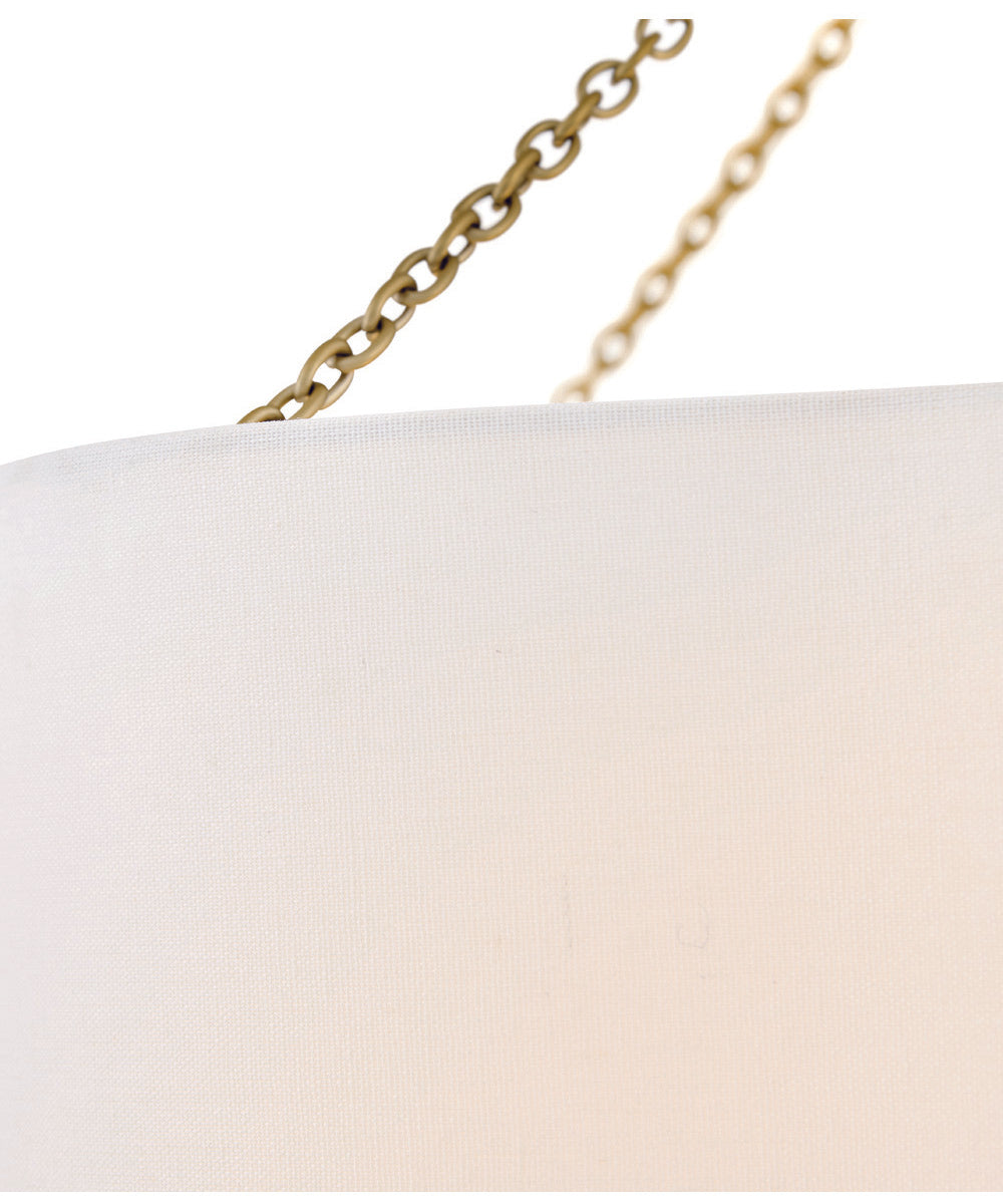 Gwen 5-Light Medium Drum Chandelier in Lacquered Brass