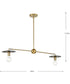 Trimble 2-Light Linear Chandelier Brushed Bronze