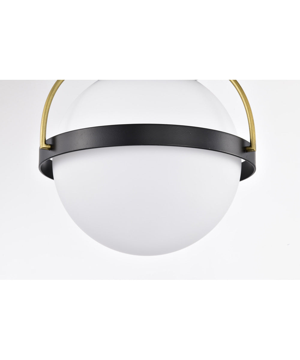 Lakeshore 1-Light Close-to-Ceiling Matte Black