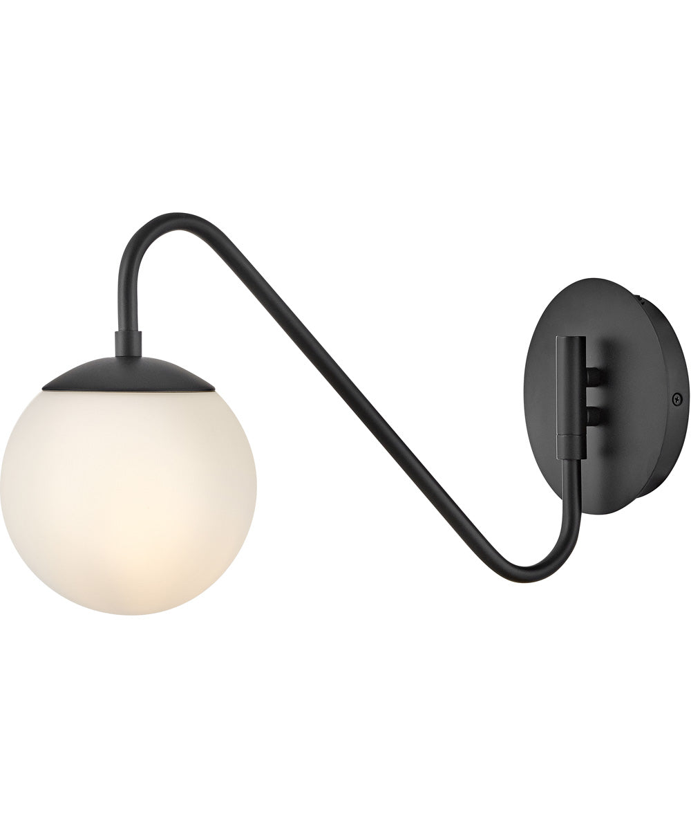 Dottie 1-Light Small Single Light Sconce in Black