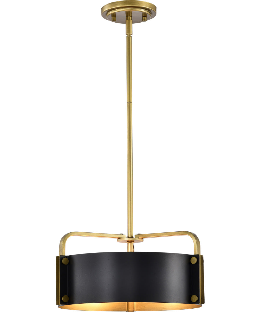 Altos 3-Light Pendant Matte Black