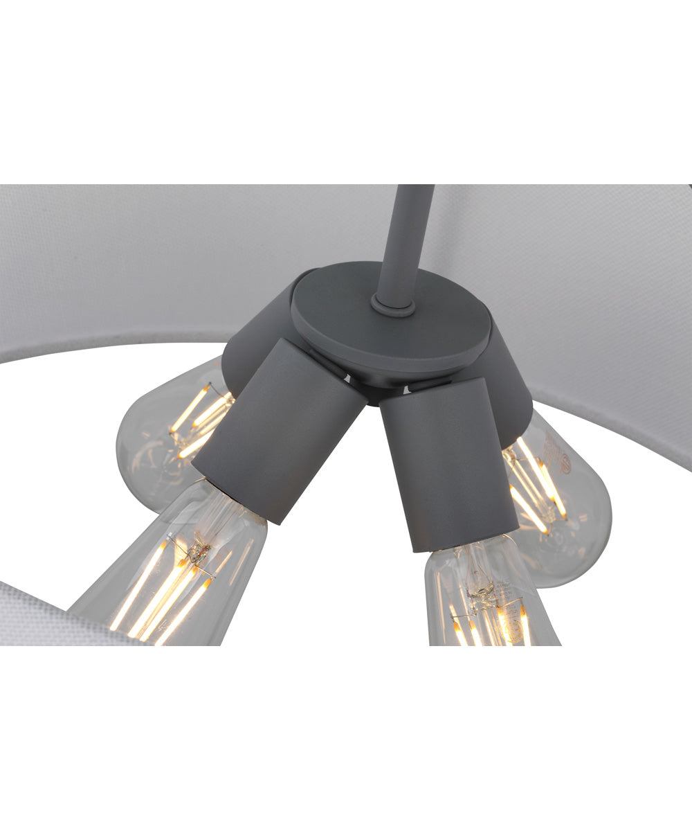 Livingston 4-Light Pendant Putty Gray