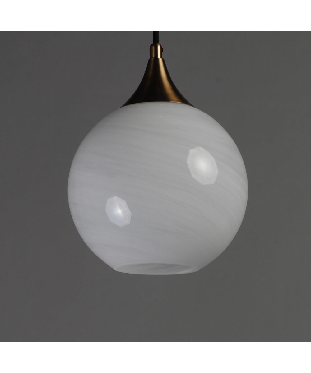 Neve Single Pendant Natural Aged Brass