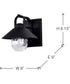 Ridge 1-Light Outdoor Black