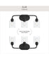 Ilia 3-Light Bath Vanity with Clear Glass Shade Matte Black