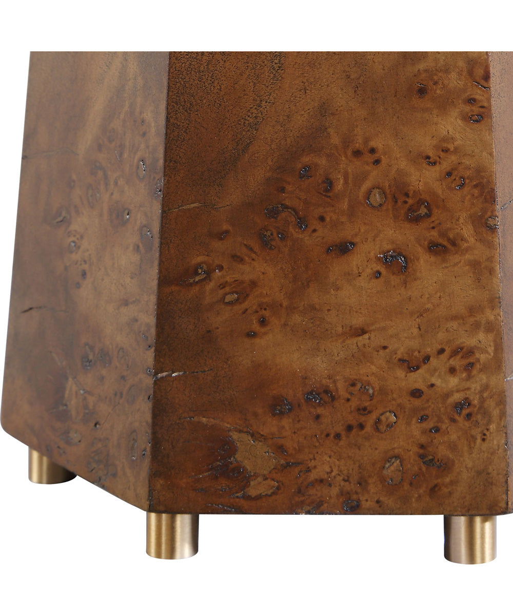 McCaffrey Tapered Burl Table Lamp
