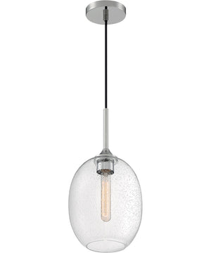 8"W Aria 1-Light Pendant Polished Nickel
