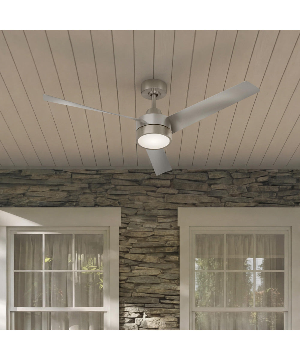 Rizo 52-in. 3-Blade Modern Ceiling Fan Brushed Nickel