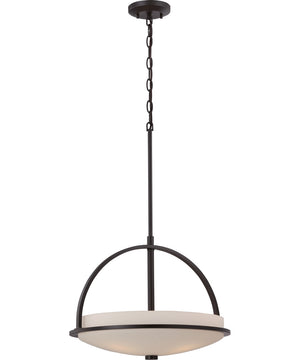 18"W Neval 3-Light Pendant Sudbury Bronze
