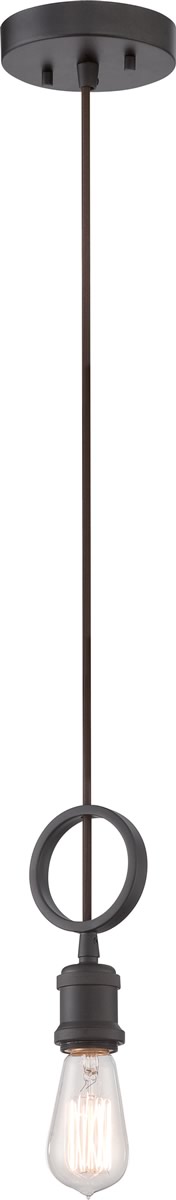 5"W Paxton 1-Light Pendant Aged Bronze
