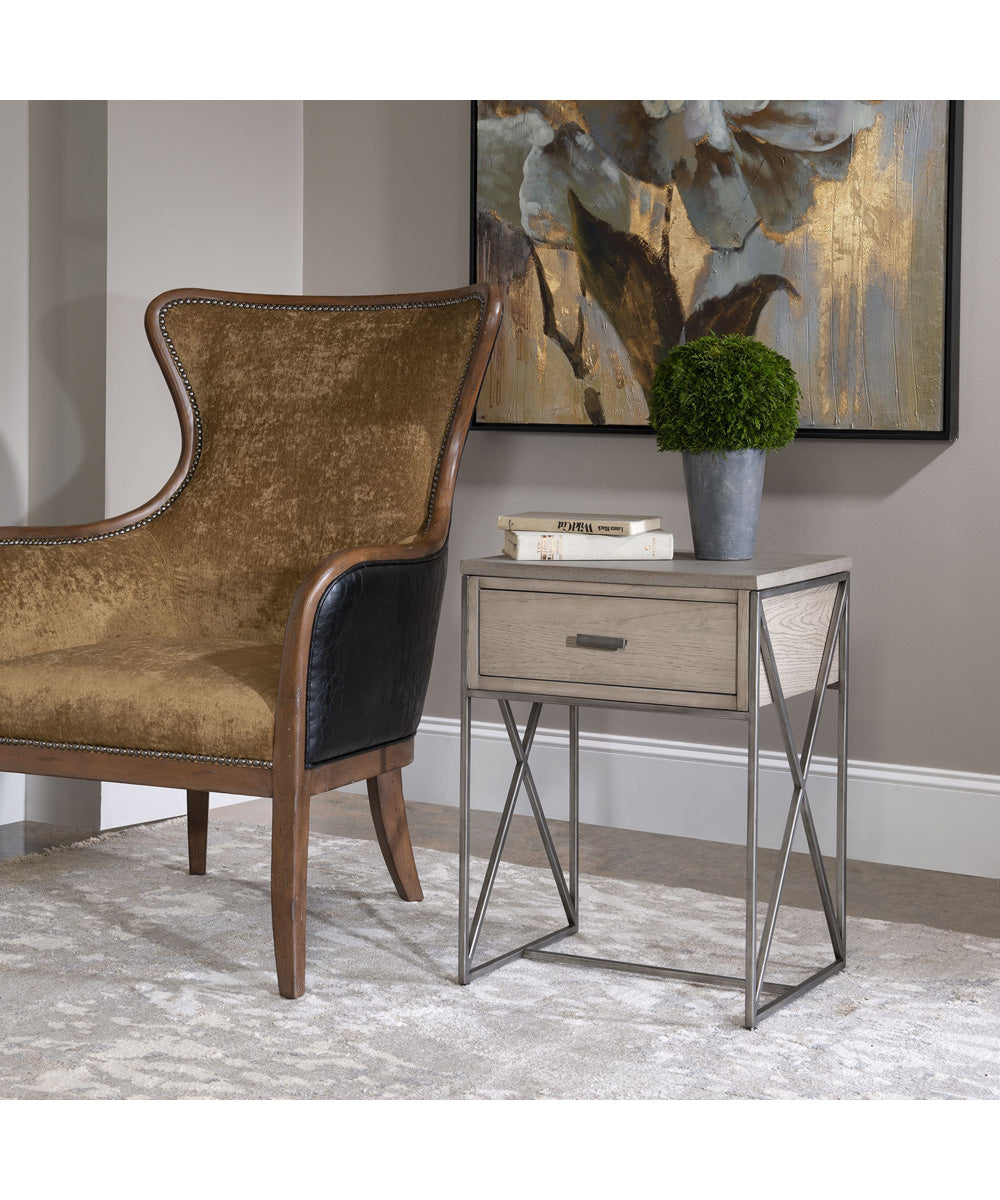 Cartwright Gray Side Table