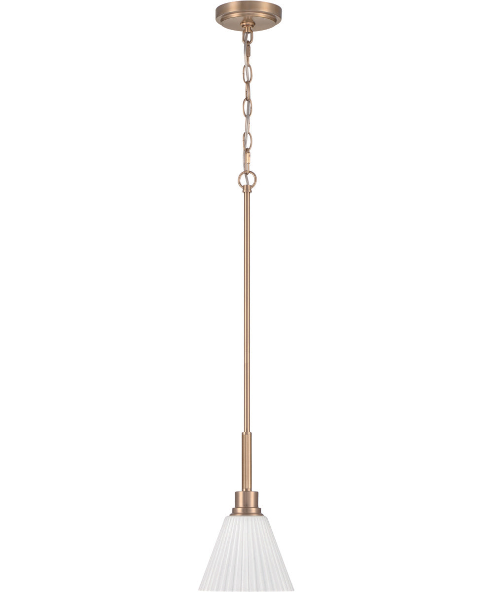 Pleated II 1-Light Lighting Premium Bronze
