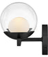 Sunni 2-Light Small Two Light Vanity in Black