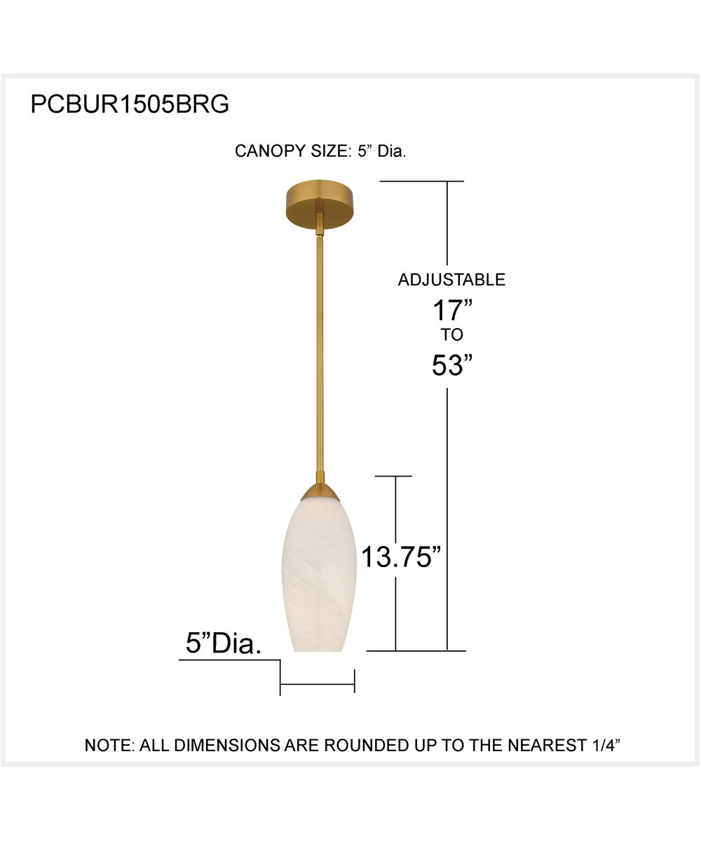 Burnett Mini Pendant Brushed Gold