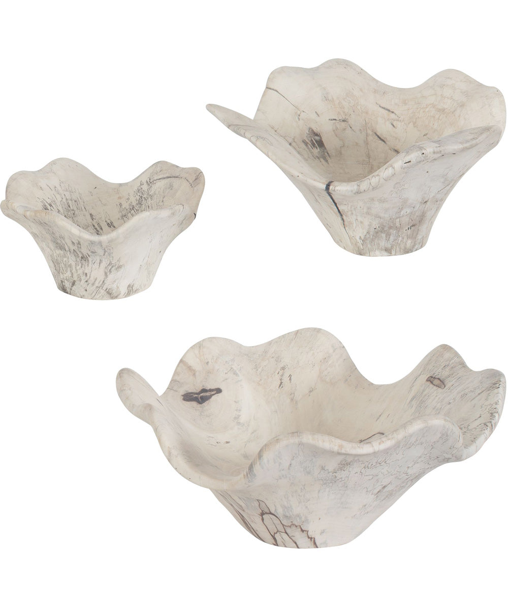 Teo Bleached Wood Wall Decor Set of 3