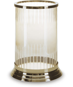 Aavinson Candle Holder Amber/Gold